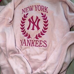 Abercrombie Kids Pink New York Yankees Hoodie